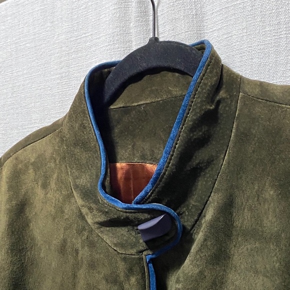 Vintage Danier Green Suede Coat - Picture 3 of 16